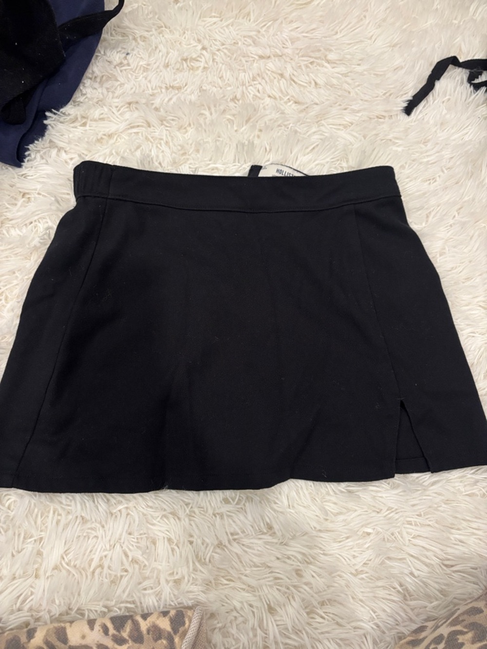 Hollister Black Mini Skirt with Side Slit